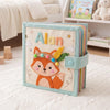 Personalized Fox Felt Quiet Book, Animal Montessori Sensory Toy for Toddlers (10 Pages)