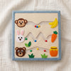 Personalized Dinosaur Felt Quiet Book, Montessori Sensory Activity Toy for Toddlers