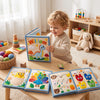 Personalized Dinosaur Felt Quiet Book, Montessori Sensory Activity Toy for Toddlers