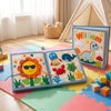 Personalized Dinosaur Felt Quiet Book, Montessori Sensory Activity Toy for Toddlers