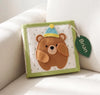 Personalized Bear Felt Quiet Book, Montessori Busy Book for Toddlers (Custom Name), Handmade Sensory Travel Tor, Plane Activity Book