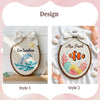 Dreamy Under the Sea Custom Name Hoop: Marine Life Nursery Wall Decor, Personalized Heirloom Gift