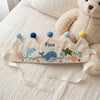 Custom Linen Keepsake with Sea Creatures: Whale Octopus Turtle Party Hat, First Birthday Keepsake