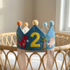Custom Embroidered Number Birthday Crown:T-Rex Safari Party Hat, Dinosaur Theme First Birthday Keepsake