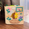 Personalized Bee Felt Quiet Book, Montessori Sensory Toy for Toddlers (10 Pages)