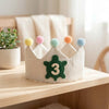 Hand-Embroidered Custom Ocean Monthly Milestone Crown: Under the Sea Party Hat